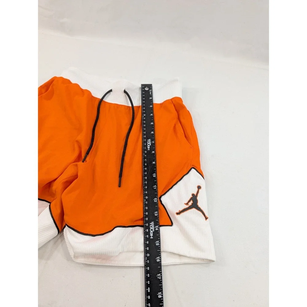 Jordan Jumpman Orange White Loose Fit Basketball Shorts‎ Dri-FIT Size Small
